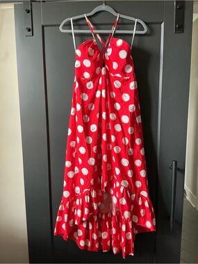 Plenty by Tracy Reese Red Polka Dot High-Low Sundress | Anthropologie